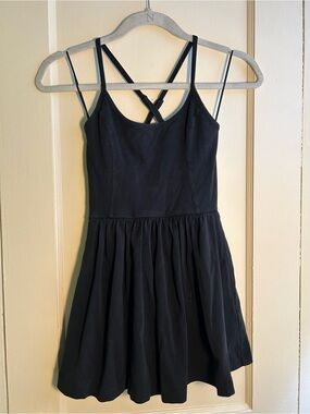 French Connection Black Athletic Dress w/ Shorts, Fit & Flare US 2